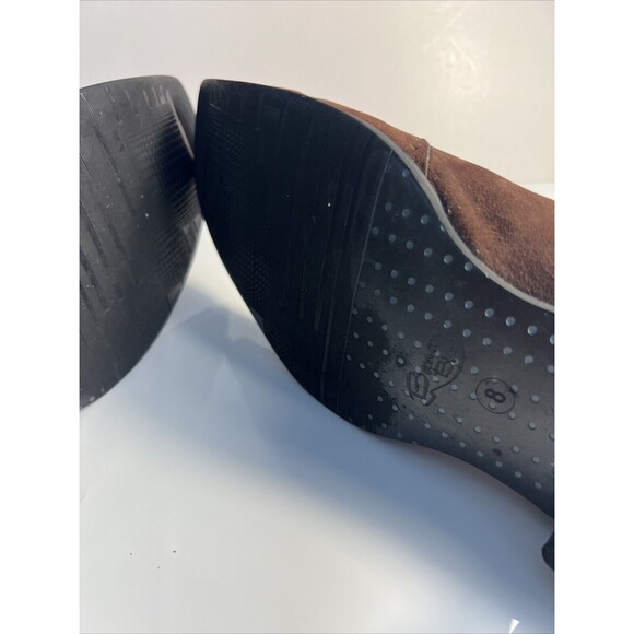 Size 8 Western Ankle Boots Mens Brown Soft Leather Banana Blues Cowboy EUC - Picture 8 of 11